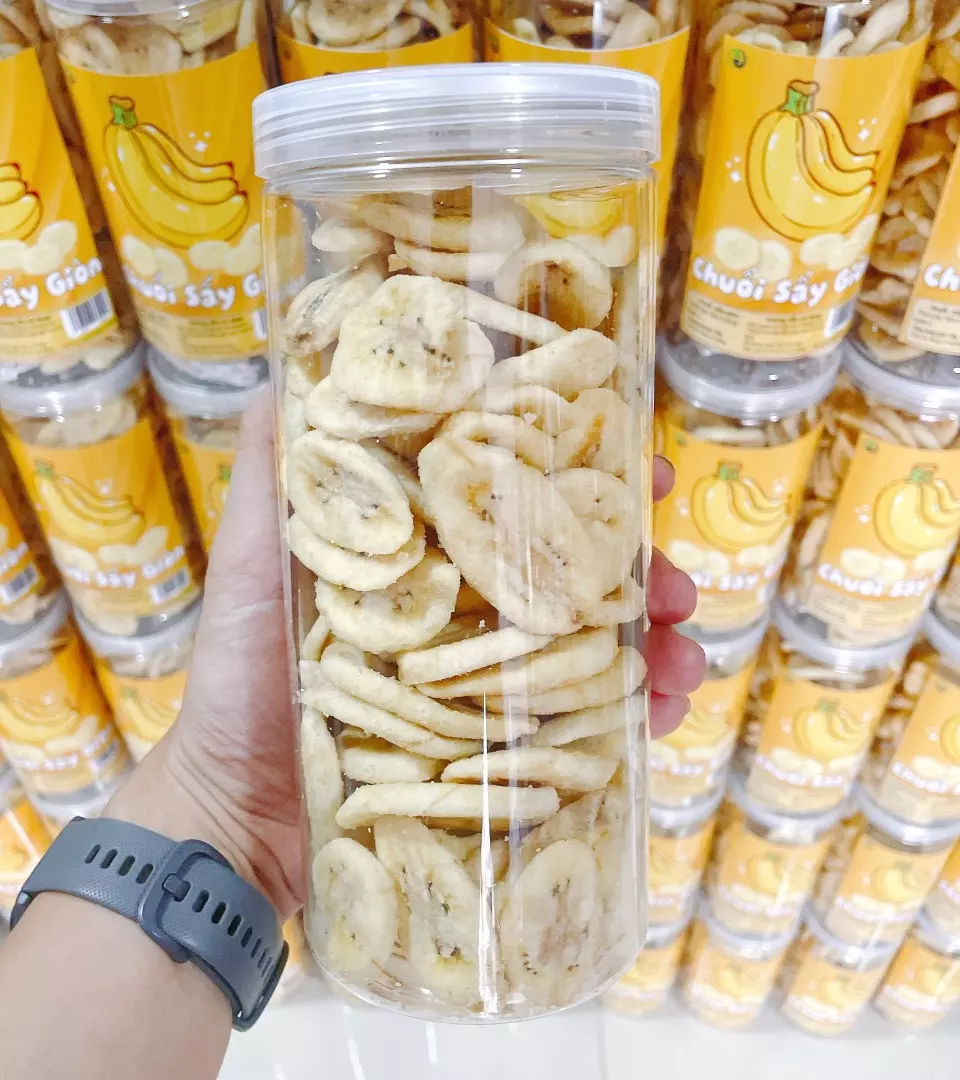 Chuối Sấy Giòn Giá Sỉ hũ 300g 7 Chuối Sấy Giòn Giá Sỉ hũ 300g - Image 7