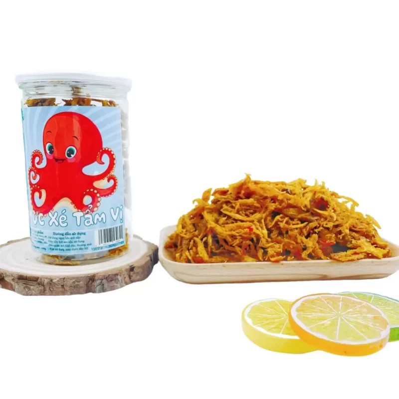 Khô Mực Xé Tẩm Gia Vị Giá Sỉ - Thơm Ngon, Đậm Đà 200g 16 Khô Mực Xé Tẩm Gia Vị Giá Sỉ