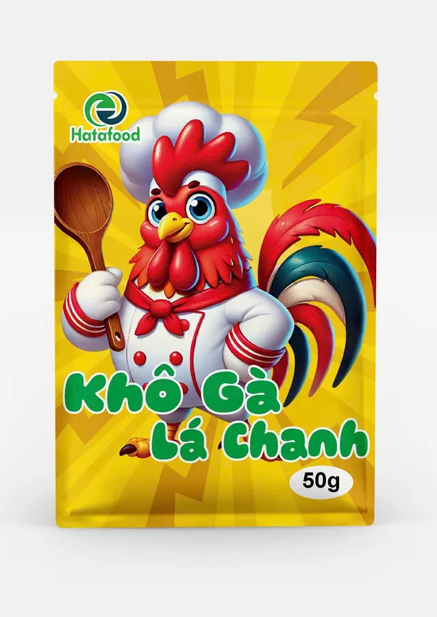 Khô Gà Lá Chanh Gói 50g Hatafood | Giá Sỉ Tận Xưởng, OEM Thương Hiệu 1 Khô Gà Lá Chanh Gói 50g Hatafood | Giá Sỉ Tận Xưởng, OEM Thương Hiệu