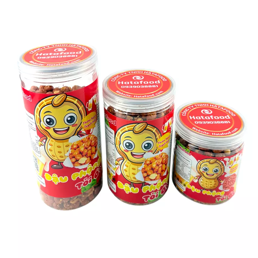 Đậu Phộng Tỏi Ớt Hũ 450gr Hatafood | Giá Sỉ Tận Xưởng - Nhận Đóng Gói Thương Hiệu Riêng 2 Đậu Phộng Tỏi Ớt Hũ 450gr Hatafood