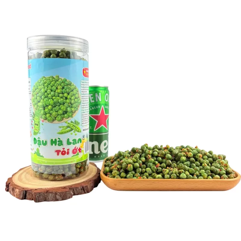 Đậu hà lan tỏi ớt hũ 390gr Hatafood