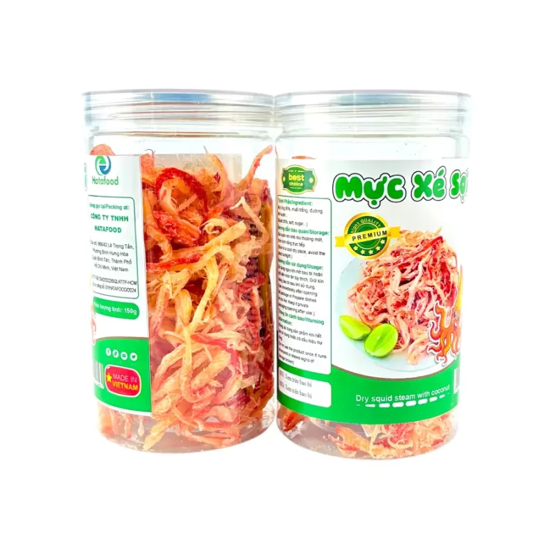 Mực xé sợi hấp nước dừa hũ 150gr – Nhận OEM, Hợp Tác Đại Lý Toàn Quốc 20 Mực xé sợi hấp nước dừa hũ 150gr
