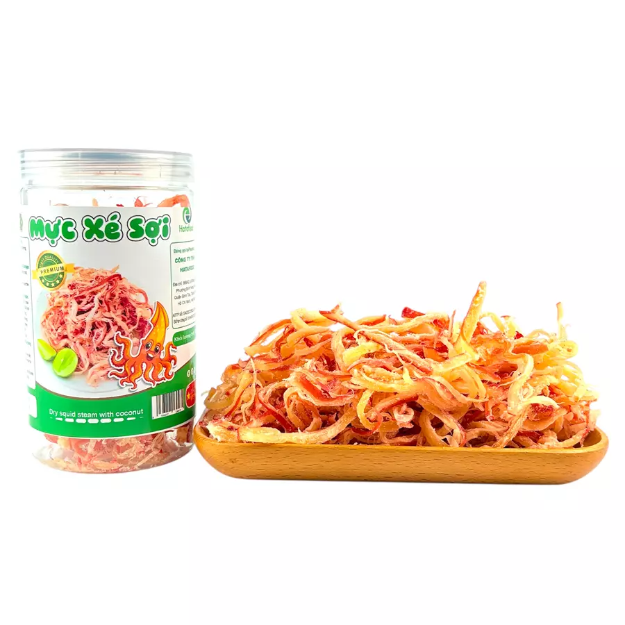 Mực xé sợi hấp nước dừa hũ 150gr – Nhận OEM, Hợp Tác Đại Lý Toàn Quốc 4 Mực xé sợi hấp nước dừa hũ 150gr